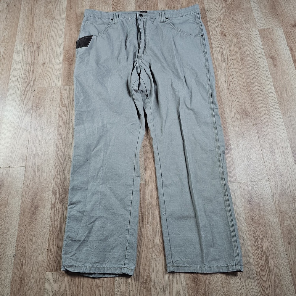 Wrangler Pants Mens 40x32 Tan Ripstop Technician Workwear Chore Grunge